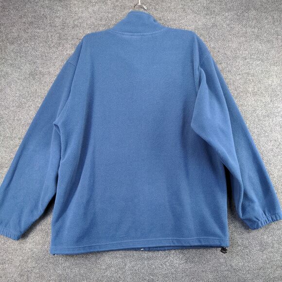 Team RealTree Mens Full Zip Fleece Jacket Blue Large Outdoors Hunting Logo - Picture 6 of 13